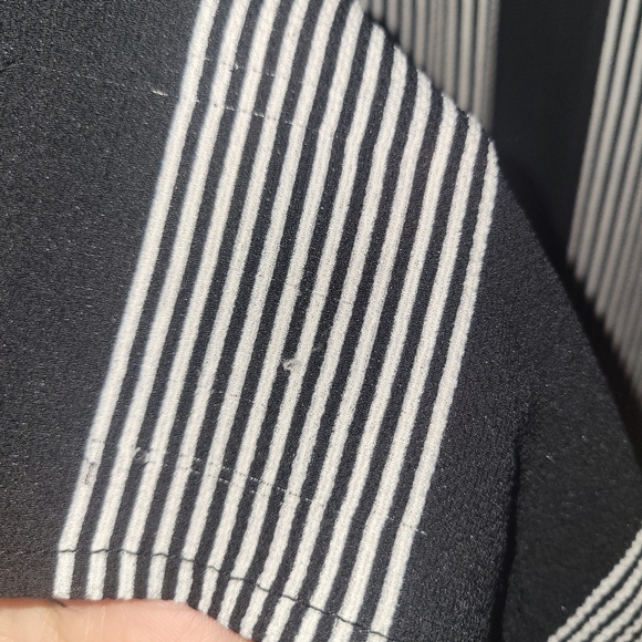 As U Wish Black & White Striped Wide Leg Romper - Picture 14 of 16